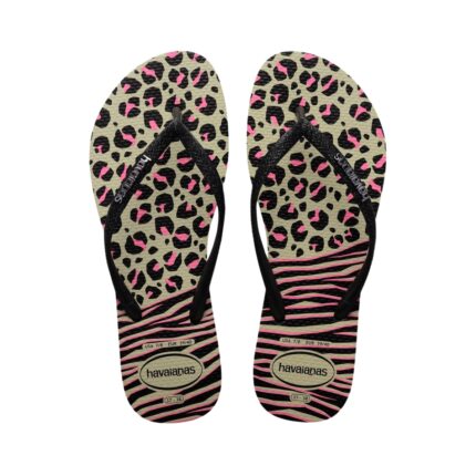 Chinelo Praia Estampado Animal Print Onça Havaianas 4147964AD