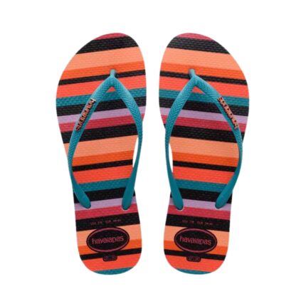 Chinelos Feminino Slim Patchwork Listrado Havaianas 4148944
